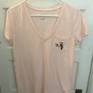 A New Day Pale Pink Tee Embroidered